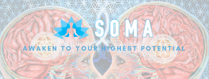 SOMA Breath: Awaken to Your Highest Potential – Two people practicing rhythmic breathwork, connecting deeply in a serene setting to reach elevated states of consciousness.
