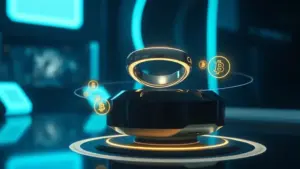 Cudis Ring on finger, tracking health with blockchain technology